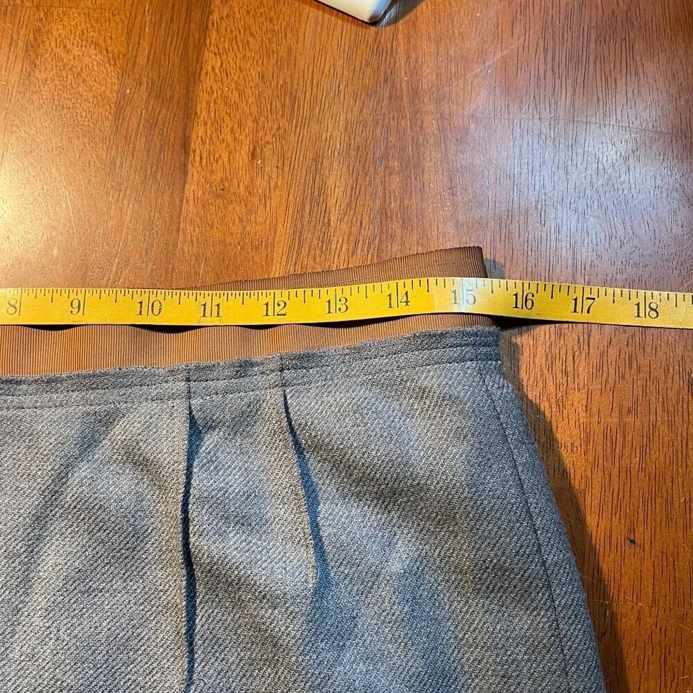 Loft Wool Blend Mini Pencil Skirt Women 8 Petite Coquette Preppy Academia Office